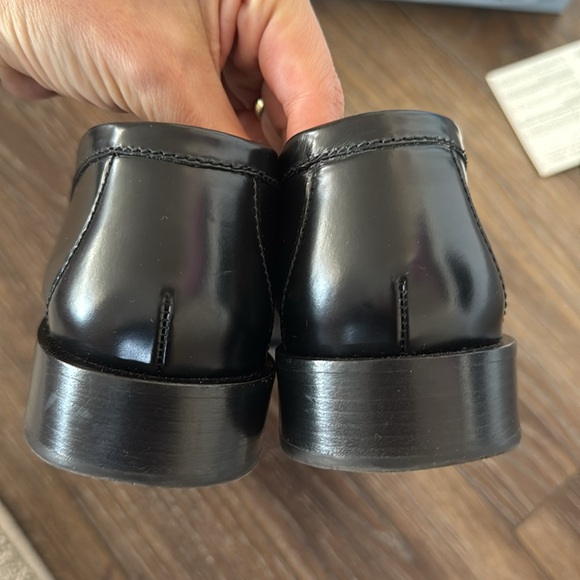 PRADA logo leather loafers 39.5 - Picture 6 of 9